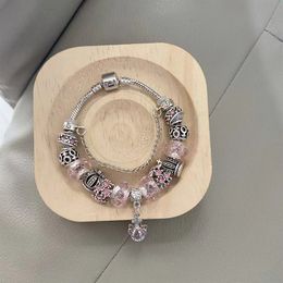 Designer kralenarmband paars kristal Ins lichte luxe modeketen gepersonaliseerde kralen DIY-armband