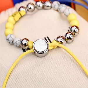 Designer Perlé Bracelet Brins Pour Femmes et Hommes Mode Argent Pierre Pendentif Chaîne Perles Bracelets Filles Fête De Mariage Femmes J221k