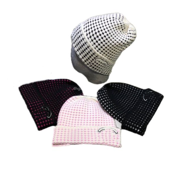 Designer Beanie Cap 269053 Top Loisirs Co Co Lettre Porter Tricoté Hommes et Femmes Fit Cachemire Crâne Chapeau En Plein Air Mode Classique Haute Qualité Design Casquettes d'hiver