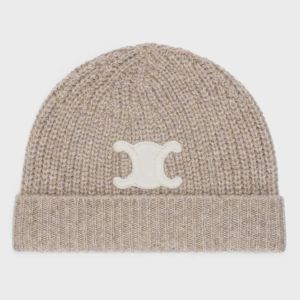 Designer Beanie CELINS 2023 Winter Nieuwe Wol Klassiek Merk Mode Gebreide Muts Officiële Websit Hoge kwaliteit