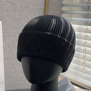 Designer Beanie Fall Thermal Skull Caps Printing Wool Hats Hoofdomslagdop