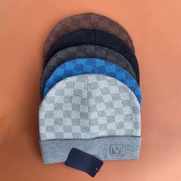 Bonnet de styliste pour hommes et femmes, chapeau classique et intemporel, épais et chaud, à la mode, automne-hiver