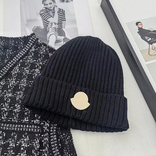 Gorro de diseñador, gorros de lujo para hombres y mujeres, gorros casuales de moda cálidos de invierno, sombrero de diseñador de buena calidad