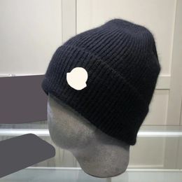 Bonnet de créateur chapeau d'hiver casquette pour hommes chapeau chaud à la mode italien MONCLR classique mode pour hommes chapeaux de casquette en laine extensible pour hommes