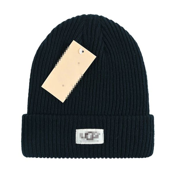 Bonnet de créateur Bonnets tricotés Bonnets Pulls Bonnet de laine chaude Chapeau froid Chapeaux d'hiver Cappello Casquette Skull Caps Ampoule de cheveux décontractée Lettre imprimée Coton