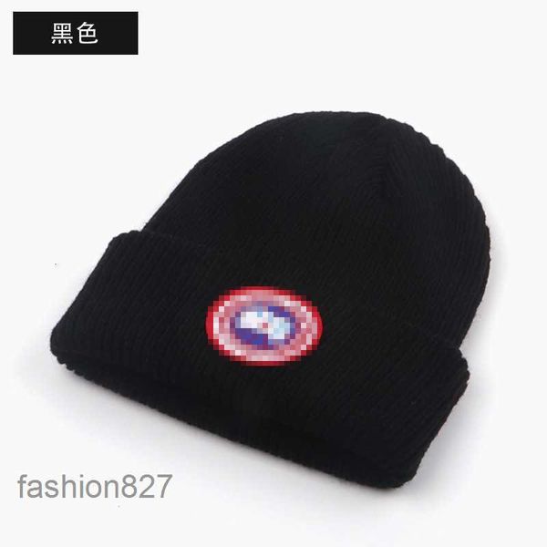 Bonnet de créateur Bonnet d'oie tricoté hommes chapeaux casquette de crâne chapeaux pour femmes hommes bonnets bonnet hiver casquettes casquette cappello coton mode rue chapeau ajustéJJ9B