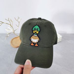 Casquettes de balle Grenouille dérive Streetwear Marque De Mode Qualité HUMAINE FABRIQUÉ Canard Broderie Épissage Casquette De Baseball Chapeau Pour Hommes Unisexe 8 couleurs