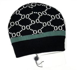 Designer Beanie Luxus Hut Kappe Gestrickte Hut Schädel Winter Unisex Kaschmir Buchstaben Casual Outdoor Bonnet Strick Hüte 8 Farbe7090461