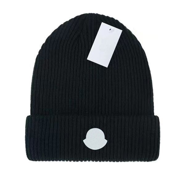 Gorro de diseñador para hombres y mujeres, letras de moda informales y versátiles, gorro cálido de cachemira de punto de lujo para exteriores, regalo de Navidad, gorro neutro de otoño e invierno