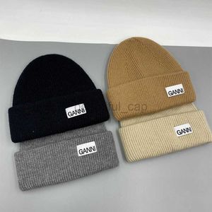 Designer Beanie/Skull Caps Herfst en winter Nieuwe wollen gebreide hoed voor warme mannen en vrouwen koude hoed multi -kleuren trifold stijl verdikking hoeden