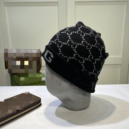 Designer muts schedel caps winter hoeden gebreide muts pet luxe voor mannen vrouwen herfst/winte wol unisex warme letter G