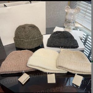 Bonnets de créateurs pour femmes et hommes, chapeaux tricotés à la mode, casquettes chaudes d'hiver, cadeaux de noël pour Couple, 25441