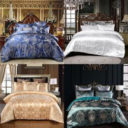 Designer Bed Comforters Sets Luxury 3 stcs Home Bedding Set Jacquard dekbedbedden Sheet Twin Single Queen King Size Bedeblees 473 V2227N