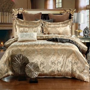 Designer Bed Dekbedden Sets Luxe 3 STKS Thuis Beddengoed Set Jacquard Dekbed Laken Twin Queen King Size Bed Sets Bedclothes291Q