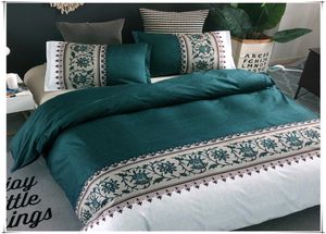 Designer Bed Coverters Sets Simple Luxury King Size Bedding Set Jacquard Floral Printed Bed Linen dekbedoverkapsets Quilt Covers B9666288