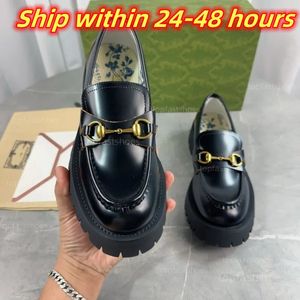 Mocasines de abeja de diseñador para mujer, mocasines con suela de plataforma y hebillas de metal con punta de caballo, suelas gruesas, zapatos casuales de cuero de lujo para mujer y niña, talla 35-41