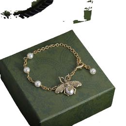 Bracelet de perles d'abeille de styliste, bijoux de haute qualité, cadeau perlé