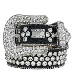 Ceinture de créateur B ceintures pour hommes femmes ceinture diamant brillante résiliation de luxe rock multicolour rock fait à la main pour don9499138