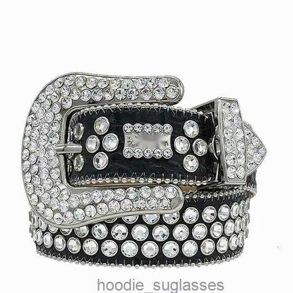 Ceinture de créateur Bbs Simon Ceintures pour hommes femmes Ceinture de diamant brillant sur noir bleu blanc multicolore avec strass bling comme cadeau s Lff9