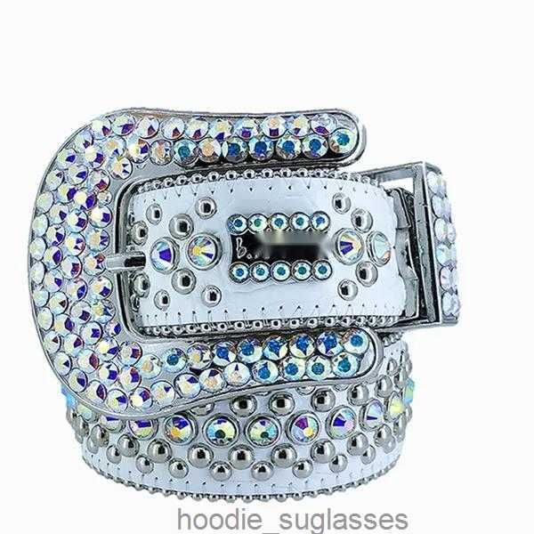 Ceinture de créateur Bbs Simon Ceintures pour hommes femmes Ceinture de diamant brillant sur noir bleu blanc multicolore avec strass bling comme cadeau s 6hu0