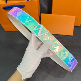 Ceintures de ceinture de créateur pour femmes et hommes mode de motif laser mode de conception 3,8 cm différentes couleurs avec des options de boucle