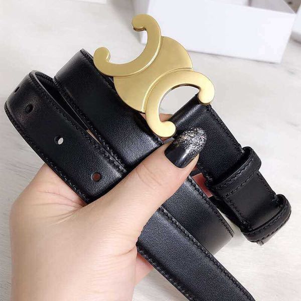 Ceinture de styliste en cuir véritable noir, boucle dorée, durée limitée, Ceinture Femme Tan Triomphe boucles pour 9bqq