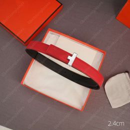 Cinturón De diseñador para mujer, cinturón De cuero auténtico con hebilla De letras, color negro, rojo, Hero, Nueva inclusión