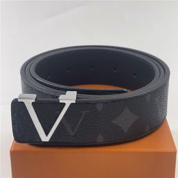 Cinturón de diseñador Moda L Hebilla Cinturón de cuero ancho 3,8 cm 20 cinturones de diseñador de alta calidad para hombres y mujeres con caja