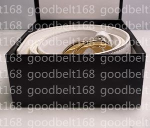 Designer Belt Fashion luxe à carreaux presbytie ceintures en cuir rayé pour hommes et femmes 3,8 cm de large avec boîte AAA