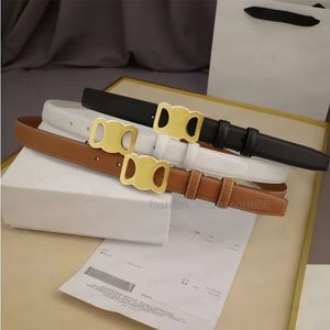 Designer Belt Fashion Smooth Belt Belt Retro Design Belts voor mannen Damesbreedte 2,5 cm echte kleur Optionele hoge kwaliteit