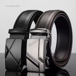 Ceinture de créateur pour hommes ceintures femmes ceinture automatique boucle en métal pour hommes, marque de haute qualité, ceinture pour hommes, industrie du travail célèbre, peau de vache noire