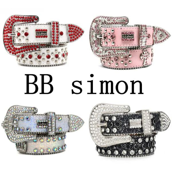 Ceinture de créateur vintage en cuir véritable femme ceinture en strass punk rock boucle en or ceintures de mode en cristal diamant ceinture décontractée en cuir largeur 3.8 cm ceintures de style d'affaires