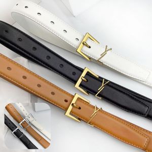 Designer Belt for Women Ceinture Luxe Cowhide Breedte 3cm Bronze Buckle Sier Dames Taillband Cintura Men Designers Belts 26