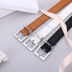 Ceinture de créateur pour femmes Ceintures de luxe Dames Mode Classique Casual Or Argent Lettre Aiguille Boucle Premium Texture en cuir véritable Ceinture avec boîte Livraison gratuite