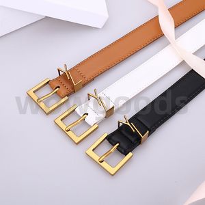 Ceinture de créateur pour femmes ceintures pour hommes Luxury Fashion classique Casual Gold Silver Lettre lisse boucle de haute qualité Largeur en cuir 2.0 / 2.8 / 3,4 / 3,8 cm Boîte cadeau de logo Shipping gratuit