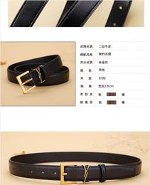 Cinturón de diseñador para mujeres ysll marca de cuero genuino 2.8 cm de ancho de alta calidad Cinturones de diseñador s bucean para mujeres vendedor de cintura de la mujer opcionales cinturones de cosplay más jóvenes