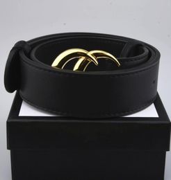 Cinturón de diseñador G Cinturones de lujo para mujer Moda Bronce clásico G Hebilla lisa Correa de cuero real 38 cm Negro 20 colores 105125 5636291
