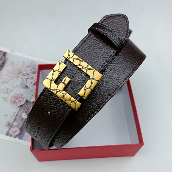 Ceinture de créateur de luxe femmes ceintures classiques ceintures de luxe pour femmes 38mm en cuir véritable tenue quotidienne ceinture femme maigre mode hommes ceinture boucle F