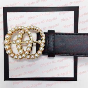 Designer Ceinture De Luxe Femmes Hommes Ceintures De Mode Classique Bronze BiG Boucle Lisse Bracelet En Cuir Véritable 3.8cm Noir