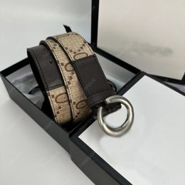 Cinturón de diseñador Womes de lujo Cinturones para hombre Moda Bronce clásico BiG Hebilla lisa Lona Cintura Correa de cuero 3.8 cm Heanpok Cinture Top