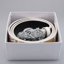 Cinturas de cinturones de diseño de diseñador para mujeres Cinturones de 4.0 cm Cabeza nueva de marca Medusa Buckle Simon Belts Cinturas de cuero genuinas Cinturas de cinturón de vestimenta de hombres