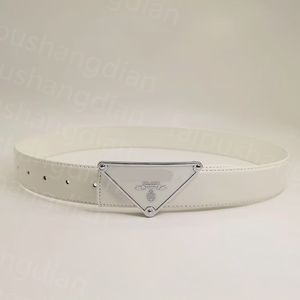 Cinturón de diseñador Hombres Marca Mujeres Cinturón para mujeres Letra clásica P Hebilla triangular 3.2 cm Ancho Cinturón Cinturones unisex de lujo Cinturón de cuero genuino de alta calidad para hombres