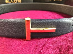 Ceinture de designer ceintures pour hommes 38MM de qualité supérieure Réplique officielle de la marque de luxe Fabriqué en cuir de veau véritable avec ceinture à boucle avancée pour homme TF021A