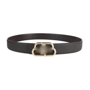 Cinturón de diseño Cinturones de cuero de cabeza tranquila para hombres/mujeres Diseño de moda BLC782 Monogram Slim Versátil