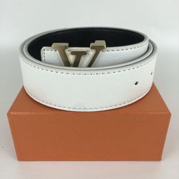 Cinturón de diseñador Hebilla lisa Cinturón de cuero genuino Ancho 3,8 cm 12 estilos Alta calidad con caja Cinturón para mujer Cinturón para hombre Cinturón
