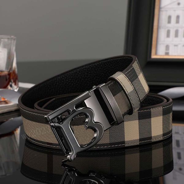 Ceinture de designer large ceinture de haute qualité ceinture beige femme ceinture lettres ceinture de marque boucle lisse motif à carreaux à la mode classique ceinture en cuir décontractée ceinture homme homme avec boîte