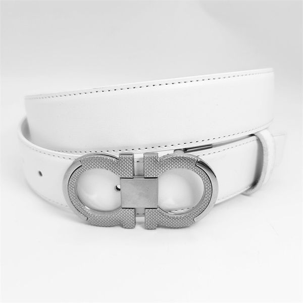 Ceintures de créateurs pour hommes 3,5 cm de largeur de luxe de luxe ceinture en cuir lisse en cuir motif de litchi et épissure de surface lumineuse à 8 chiffres blanc noir rouge brun bleu jaune ceinture