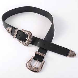 Designer Belts for Women High Fashion Golden Silver Naald gesp. Vintage Pu Belt Ins Hot Sale Belts Gratis verzending 297i