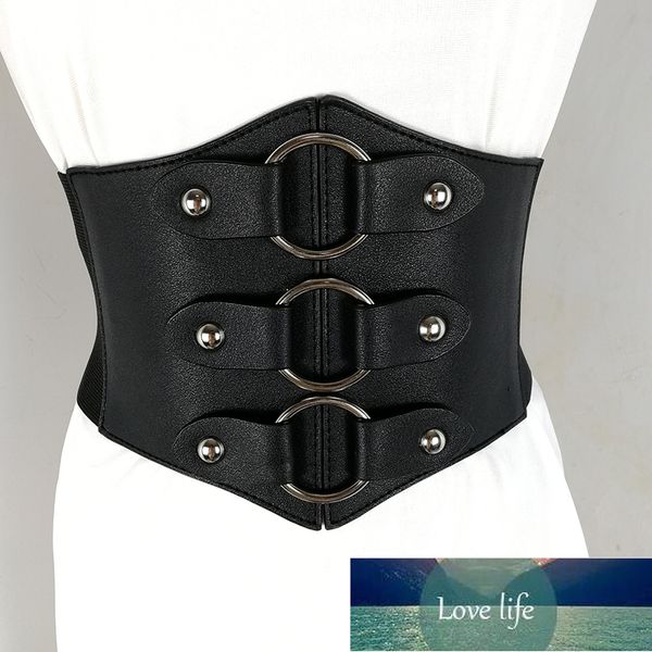 Ceintures de créateurs pour femmes de haute qualité large ceinture corset élastique punk robe extensible ceintures de jupe en cuir PU prix d'usine conception experte qualité dernière