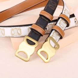 Ceintures de créateurs pour femmes Le même BLACKPINK lisa Cuir de vachette véritable Largeur 2,5 cm Ceinture de créateur Boucle en bronze Ceinture pour femme en argent Cintura